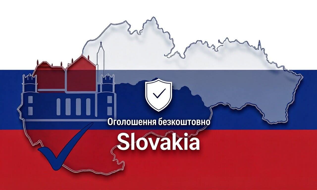 Оголошення безкоштовно Slovakia